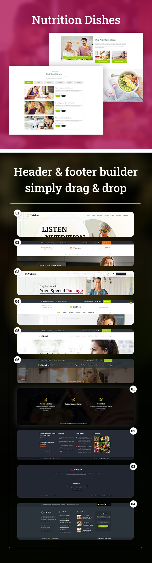 Nutrico WordPress Theme