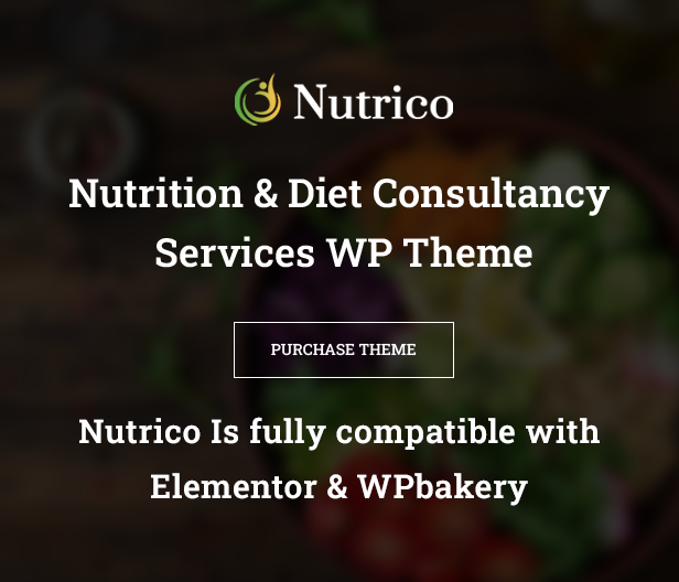 Nutrico WordPress Theme